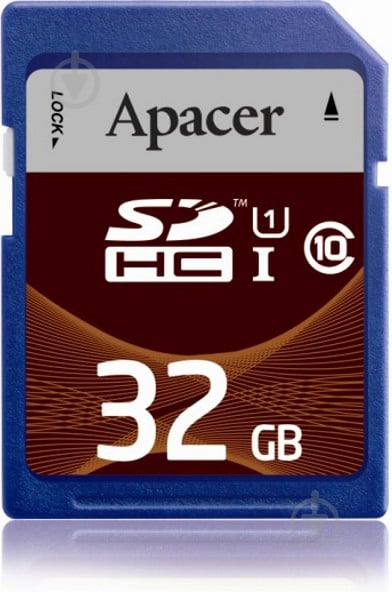 Карта пам'яті Apacer microSDHC 32 ГБ Class 10UHS-I (AP32GSDHC10U1-R) - фото 1