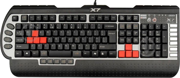 ᐉ Клавиатура игровая A4Tech (X7-G800V) black/silver • Купить в Киеве ...