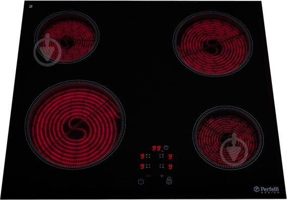 Варочная поверхность электрическая Perfelli Design HVC 6110 BL - фото 2