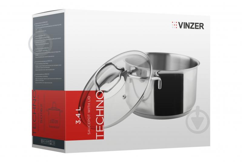 Кастрюля с крышкой Vinzer TECHNO 50162 - фото 3 Кастрюля с крышкой Vinzer TECHNO 50162 - фото 3