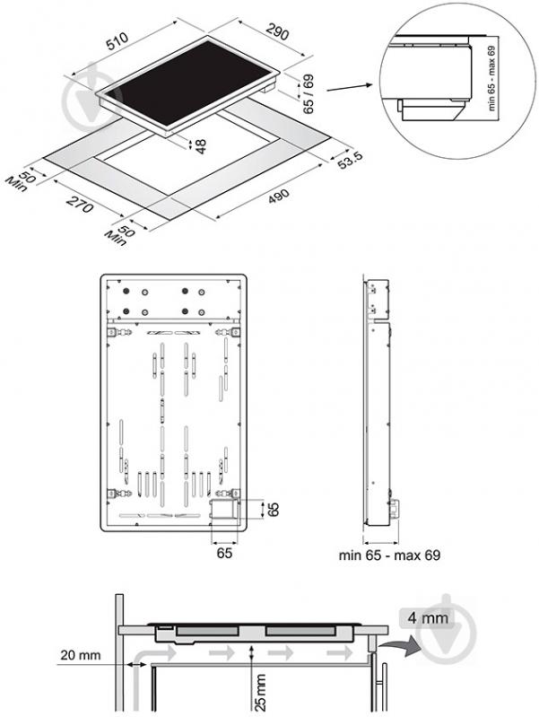 Варильна поверхня індукційна Perfelli Design HI 3110 BL - фото 9