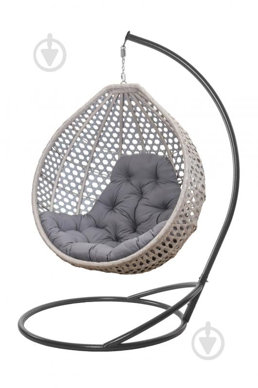 Крісло-кокон Indigo Колібрі 1200х730х1050 см сірий - фото 12