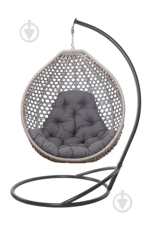 Крісло-кокон Indigo Колібрі 1200х730х1050 см сірий - фото 13