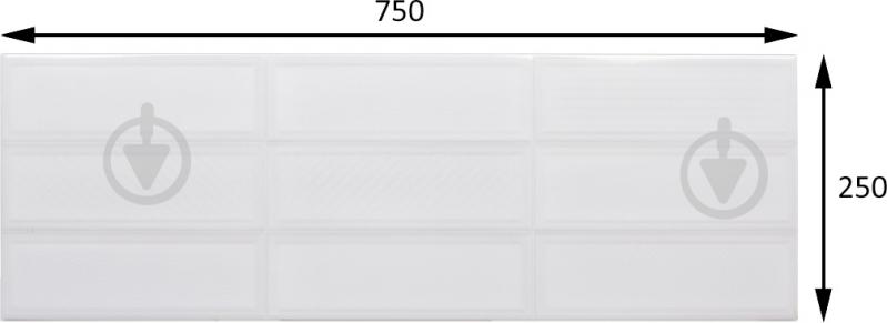 Плитка STN CERAMICA Jazz RT Blanco BR 25x75 - фото 4