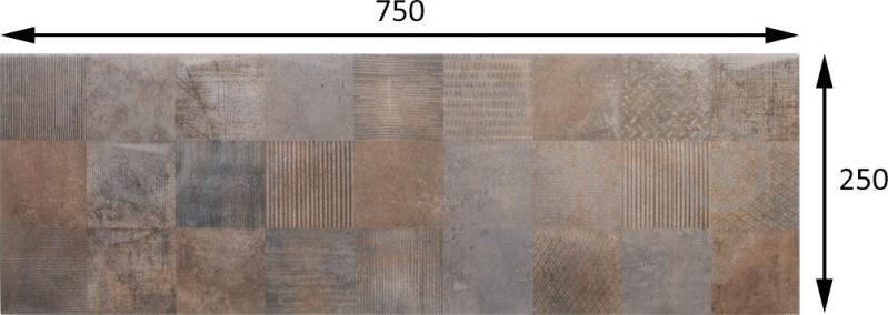 Плитка STN CERAMICA Jasper Pi Dark Mt 25x70 - фото 4