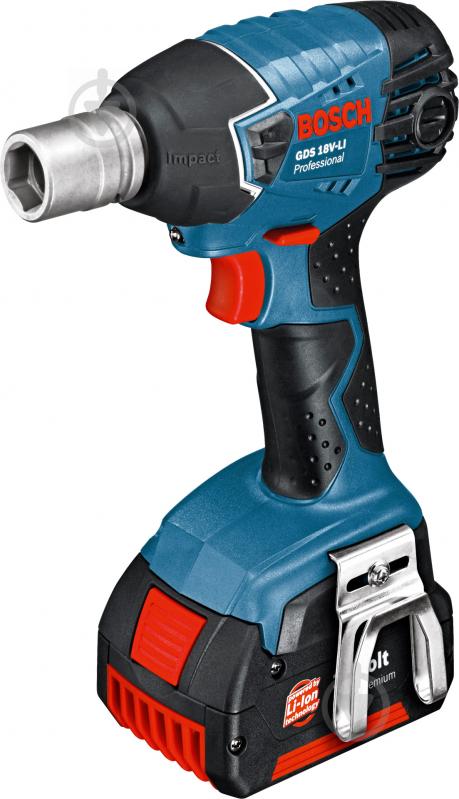 Гайковерт ударний акумуляторний Bosch Professional GDS 18 V-LI 06019A1S0B - фото 1