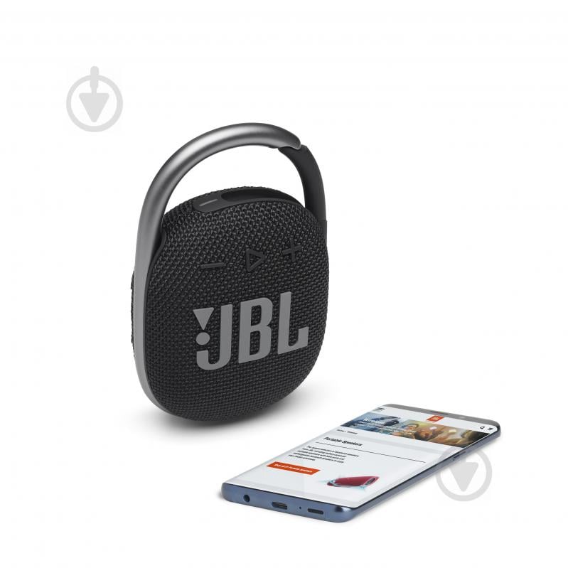 Портативна колонка JBL Clip 4 1.1 black (JBLCLIP4BLK) - фото 6