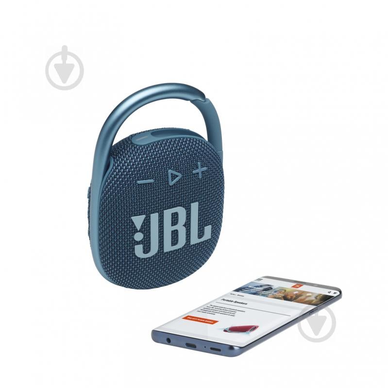 Портативна колонка JBL Clip 4 1.1 blue (JBLCLIP4BLU) - фото 8