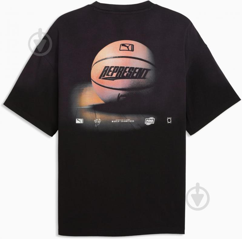 Футболка Puma Represent SS Tee Black 63579801 р.S черный - фото 2