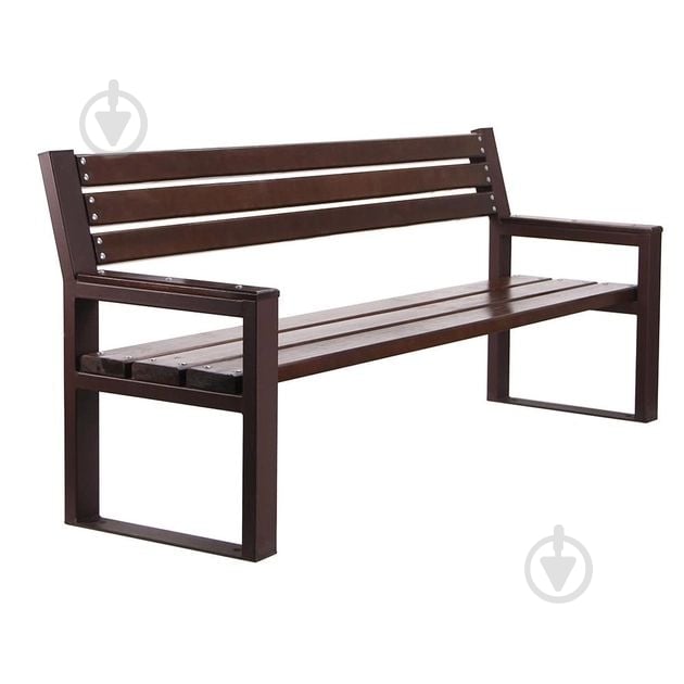 Лавка парковая Metalzavod со спинкой и подлокотниками Рапсодия (2000х700х893) 2 м - фото 1 Лавка парковая Metalzavod со спинкой и подлокотниками Рапсодия (2000х700х893) 2 м - фото 1