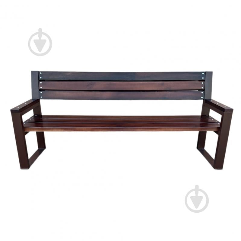 Лавка парковая Metalzavod со спинкой и подлокотниками Рапсодия (2000х700х893) 2 м - фото 2 Лавка парковая Metalzavod со спинкой и подлокотниками Рапсодия (2000х700х893) 2 м - фото 2