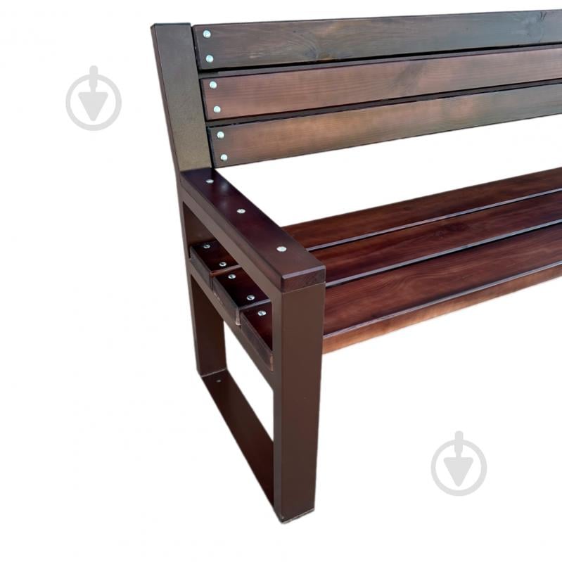 Лавка парковая Metalzavod со спинкой и подлокотниками Рапсодия (2000х700х893) 2 м - фото 4 Лавка парковая Metalzavod со спинкой и подлокотниками Рапсодия (2000х700х893) 2 м - фото 4