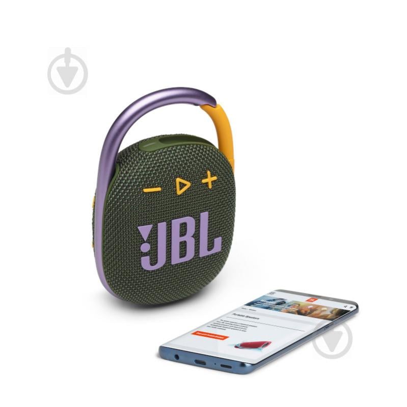 Портативная колонка JBL Clip 4 1.1 green (JBLCLIP4GRN) - фото 8