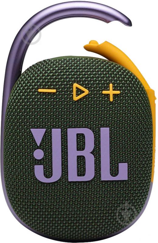 Портативна колонка JBL Clip 4 1.1 green (JBLCLIP4GRN) - фото 1