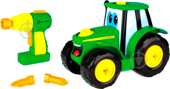 Трактор Tomy John Deere Собери свой трактор Джонни 46655 1:43 - фото 1