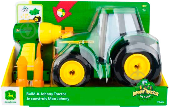 Трактор Tomy John Deere Собери свой трактор Джонни 46655 1:43 - фото 6