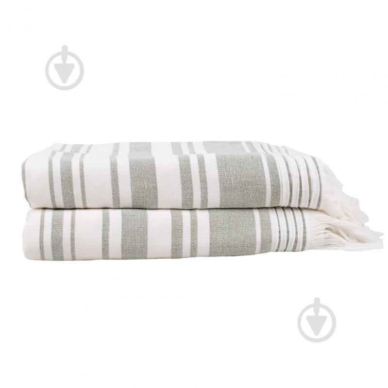 Пештемаль AISHA 100x150 см оливковий BILTEX - фото 1 Пештемаль AISHA 100x150 см оливковий BILTEX - фото 1