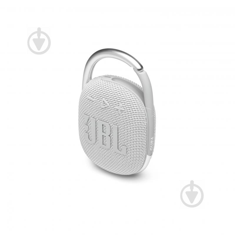 Портативная колонка JBL Clip 4 1.1 white (JBLCLIP4WHT) - фото 4