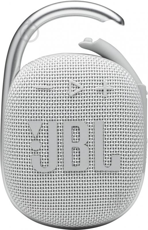 Портативная колонка JBL Clip 4 1.1 white (JBLCLIP4WHT) - фото 1