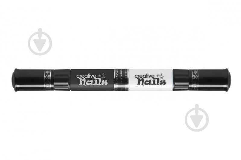 Лак для ногтей Creative Nails черный + белый - фото 3 Лак для ногтей Creative Nails черный + белый - фото 3