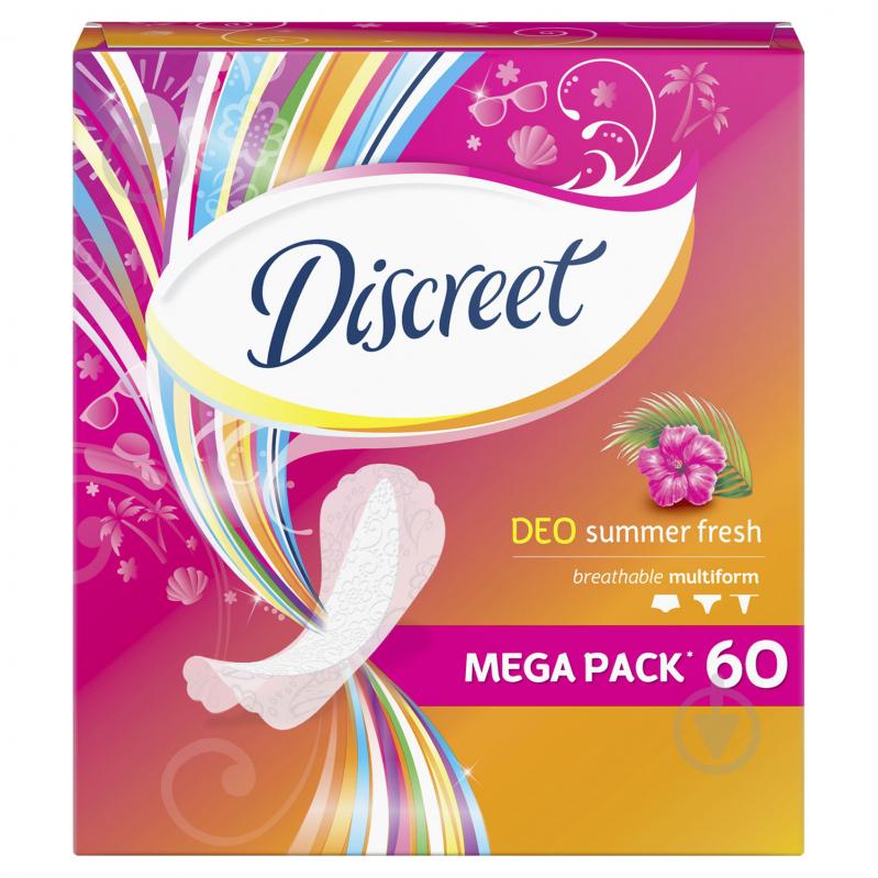 Прокладки щоденні Discreet Deo Summer Fresh multiform normal 60 шт. - фото 3