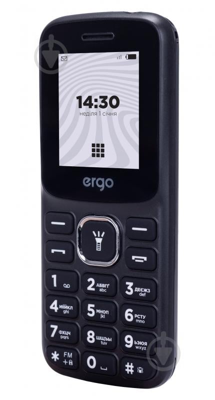 Мобільний телефон ERGO B182 Dual Sim Black - фото 3