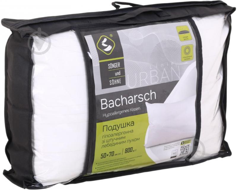 Подушка с кантом Bacharsch Songer und Sohne 50x70 см белый - фото 6