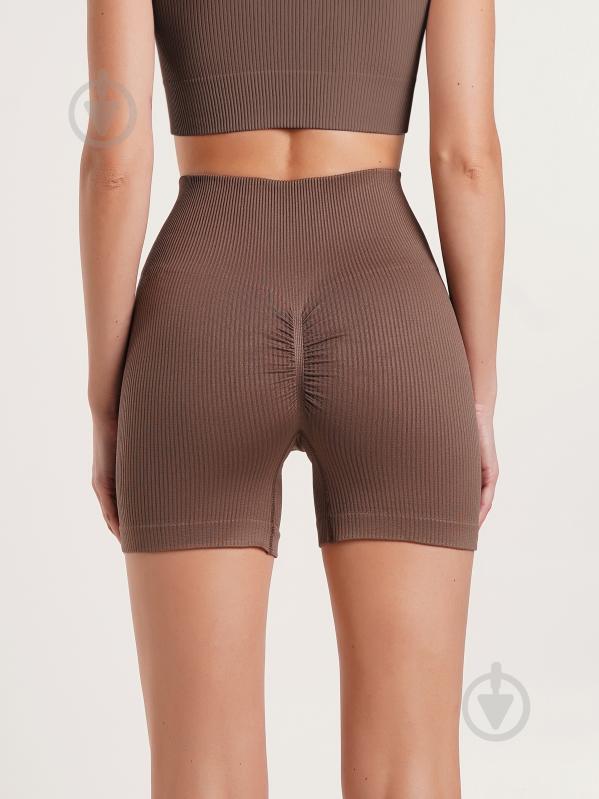 Шорты Giulia SHORTS RIB SHAPE р. S/M коричневый - фото 3