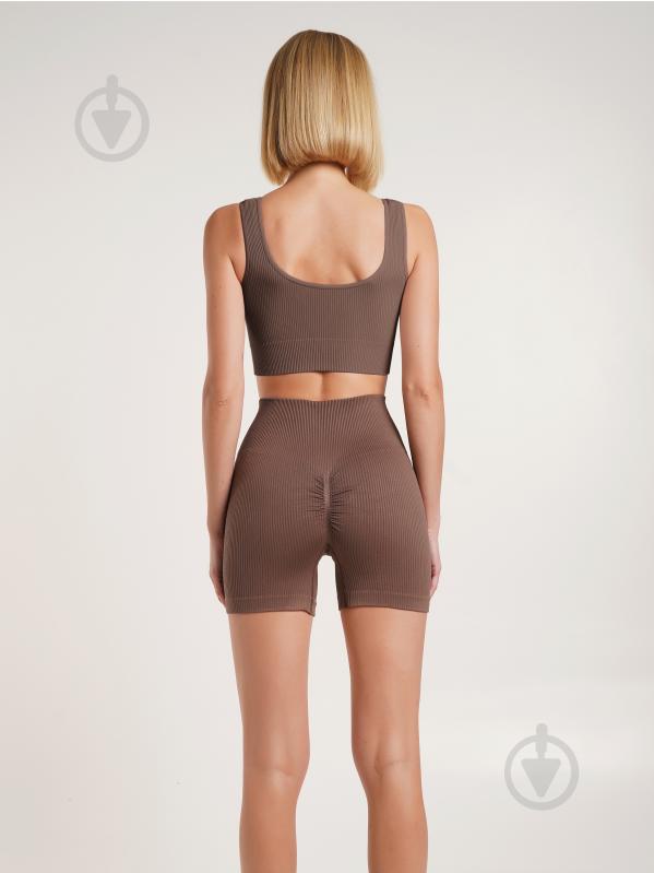 Шорты Giulia SHORTS RIB SHAPE р. S/M коричневый - фото 5