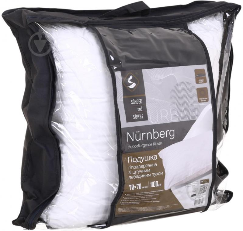 Подушка с кантом Nurnberg Songer und Sohne 70x70 см белый - фото 5