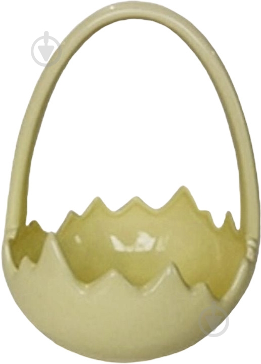 Ваза керамічна Eterna Корзинка 1714-18 18 см жовта 1714 -18 "Корзинка" жовта - фото 1