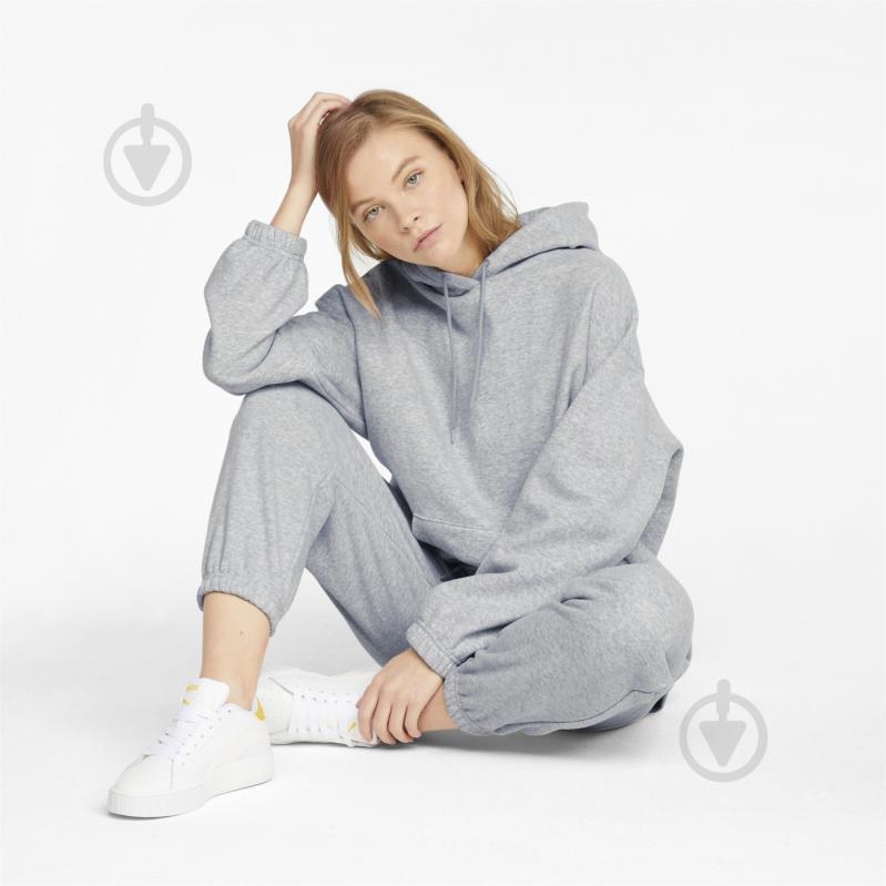 Брюки Puma Classics Relaxed Pants 53506304 р. S серый - фото 3 Брюки Puma Classics Relaxed Pants 53506304 р. S серый - фото 3