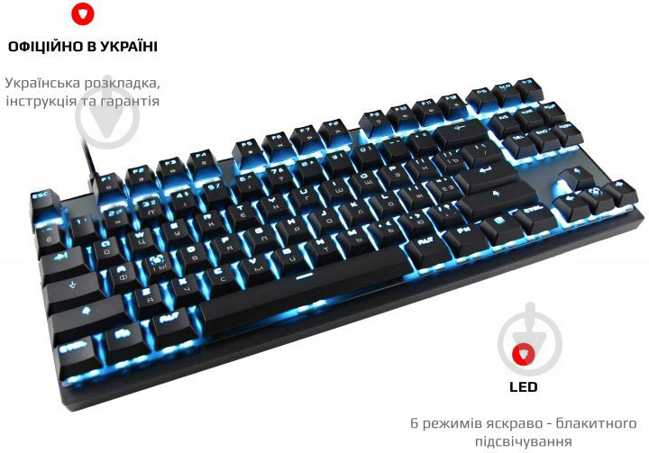 Клавіатура Motospeed GK82 Outemu Blue (mtgk82bmb) black - фото 6