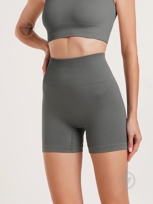 Шорты Giulia SHORTS RIB SHAPE р. L/XL серый - фото 2 Шорты Giulia SHORTS RIB SHAPE р. L/XL серый - фото 2