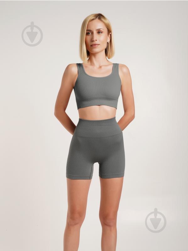 Шорты Giulia SHORTS RIB SHAPE р. L/XL серый - фото 4 Шорты Giulia SHORTS RIB SHAPE р. L/XL серый - фото 4