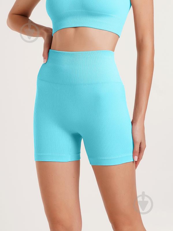 Шорти Giulia SHORTS RIB SHAPE р. L/XL блакитний - фото 2 Шорти Giulia SHORTS RIB SHAPE р. L/XL блакитний - фото 2