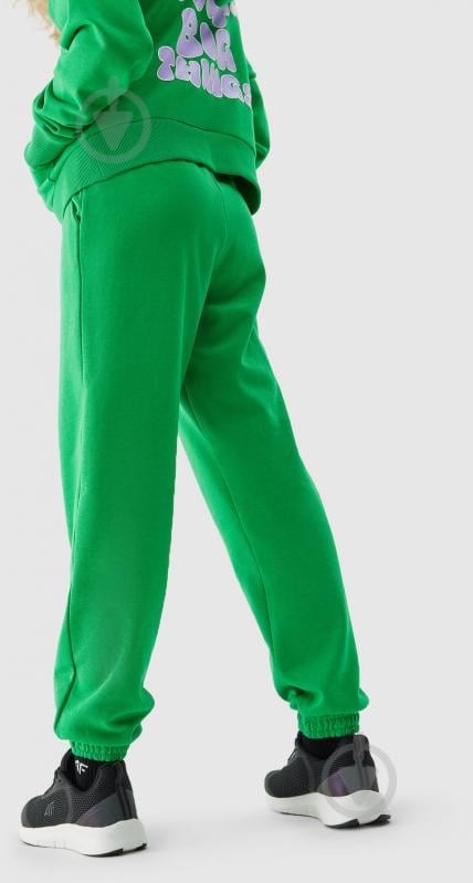 Штани 4F TROUSERS CAS F426 4FJAW23TTROF426-41S р. 146 зелений - фото 2