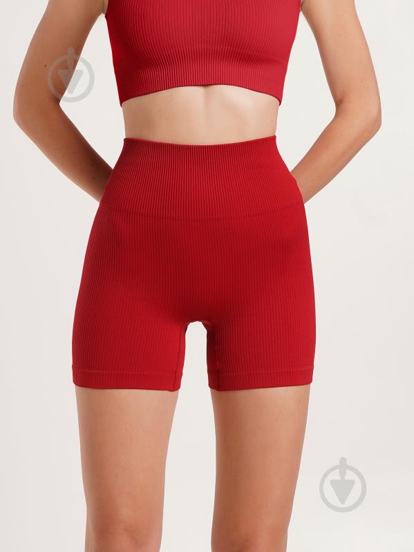 Шорты Giulia SHORTS RIB SHAPE р. S/M темно-красный - фото 2