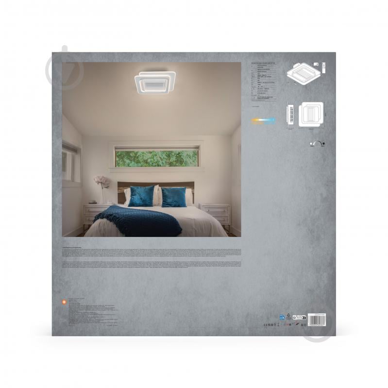 Люстра-вентилятор Ledvance Ceiling Square CCT 55 Вт білий матовий FAN GRILL SQ - фото 9
