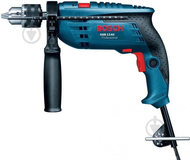 Дриль ударний Bosch Professional GSB 13 RE ЗВП 0601217102 - фото 2 Дриль ударний Bosch Professional GSB 13 RE ЗВП 0601217102 - фото 2