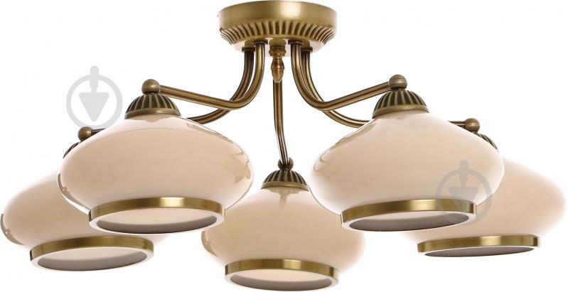 Люстра потолочная TK Lighting Aladyn 5x60 Вт E27 патина 1715 - фото 1