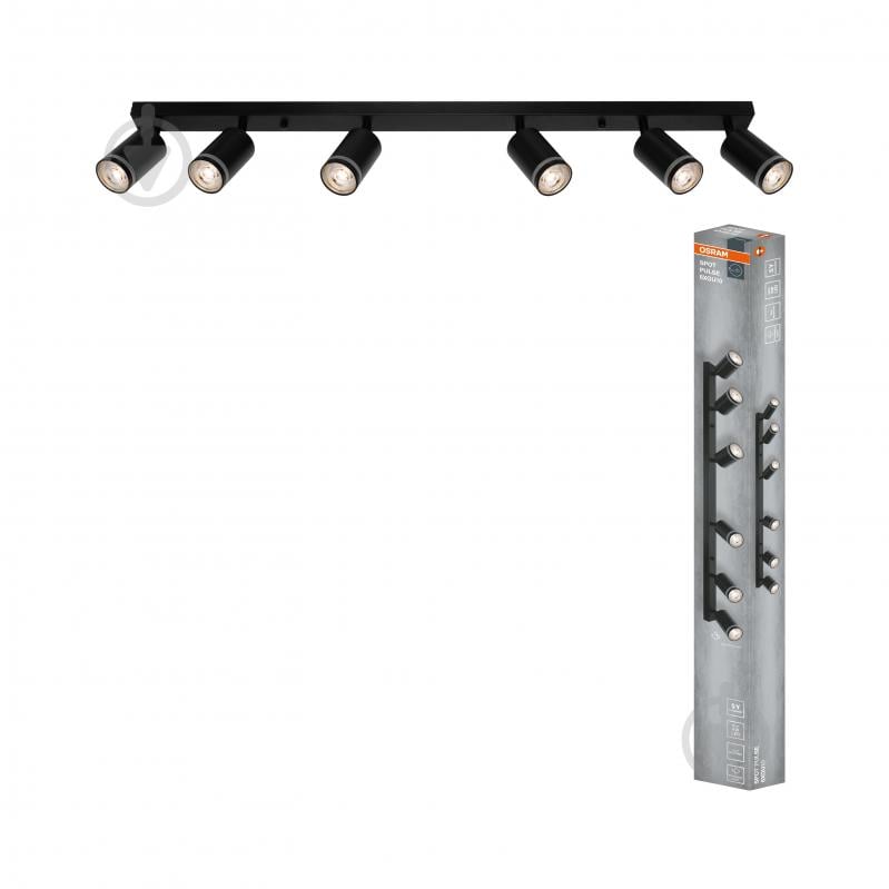 Спот Osram 6xGU10 черный LED Spot pulse 6 BK - фото 1