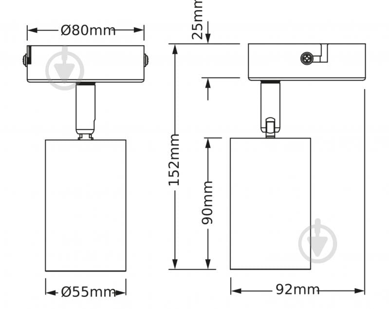 Спот Osram Eternal 1xGU10 черный с золотым - фото 3