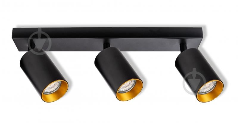 Спот Osram Eternal 3xGU10 черный с золотым - фото 1
