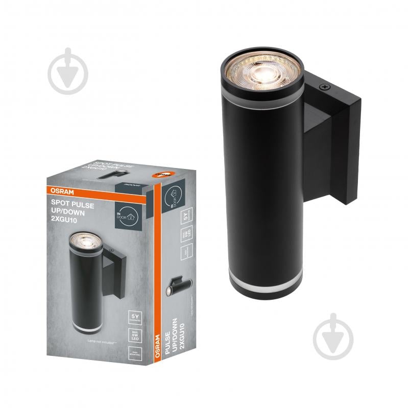 Бра Osram GU10 черный LED Spot ud/dwn pulse 1 B - фото 1
