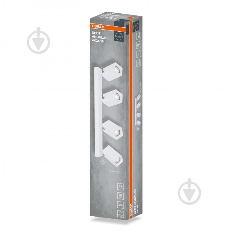 Спот Osram Angular 4xGU10 белый - фото 2 Спот Osram Angular 4xGU10 белый - фото 2
