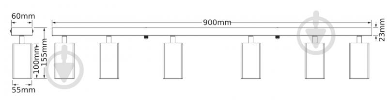 Спот Osram Angular 6xGU10 білий - фото 3