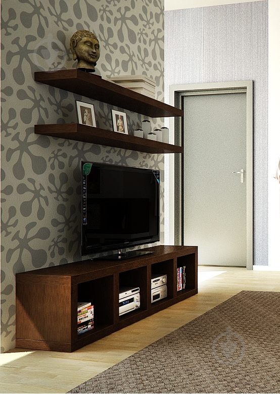 Полка Inteo 1000x венге - фото 3