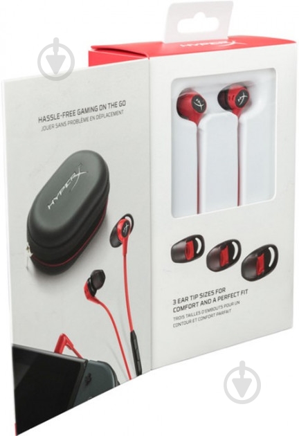 Наушники HyperX Cloud Earbuds black/red (HX-HSCEB-RD) - фото 7