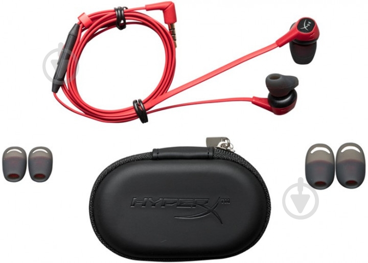 Наушники HyperX Cloud Earbuds black/red (HX-HSCEB-RD) - фото 3